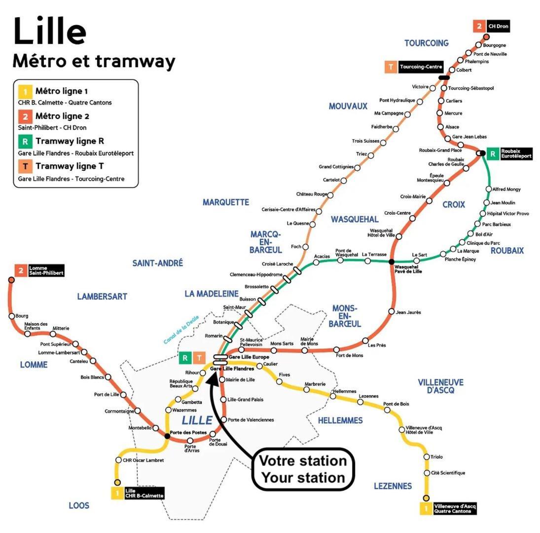 Lille Hypercentre / Gares - Superbe Studio Equipe Zewnętrze zdjęcie